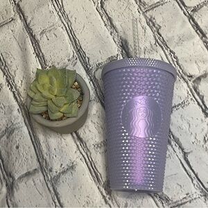 LIMITED EDITION Starbucks Winter Iced Lilac White 16oz Grande Cold Cup Tumbler